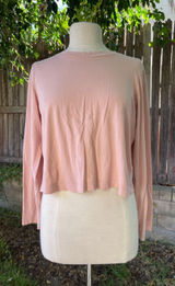 MATE the Label blush organic cotton long sleeve top minimalist sustainable L Photo 0