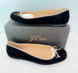 New J.Crew Lily Velvet Ballet Flats Sz 11 Black Preppy Classic J Crew Shoes Photo 0