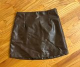 Leather Mini Skirt Abercrombie Photo 0