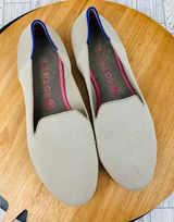 Rothy's The Loafer Linen Double Stich Slip‎ On Flats Shoe Tan 11 Photo 0