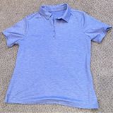 Skechers Womens Blue Golf Tennis Polo Shirt L Athleisure Sporty Coastal Casual Photo 0
