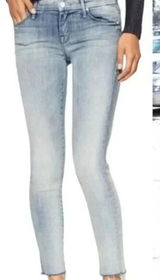 Mother Denim Looker Ankle Fray Jeans‎ in Clear as Day Size 25 Photo 0