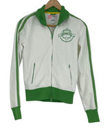 Abercrombie & Fitch White Green Tennis Swimming Club Zip Up Jacket‎ Size M Y2K Photo 0