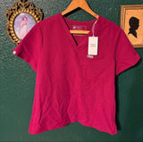 Figs Technical Collection Catarina One Pocket Short Sleeve V-Neck Sz Small NWT P Photo 0