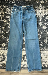 Abercrombie & Fitch Women's Light Blue 90a relaxed Straight-Leg Jeans Photo 0