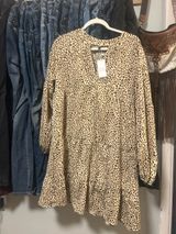 Leopard print dress Tan Size L Photo 0