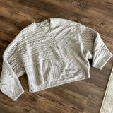 Abercrombie & fitch taupe pullover cable knit sweater Photo 0