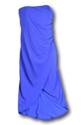 Always Fabulous Cobalt Blue Strapless Dress L NWT Photo 0
