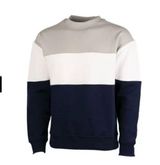 Charles River Unisex Westerly Crewneck Sweatshirt-blue/white/gray block- M Photo 0