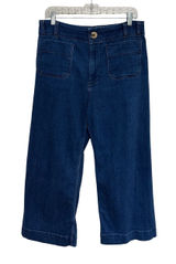 Anthropologie Maeve Colette High- Rise Wide-Leg Cropped Jeans - Size 31 Photo 0