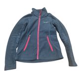 Columbia Interchange Fleece Jacket Full Zip Gray Pink Womens Size M Photo 0