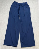 Wide Leg Sweatpants Women 2XL Pinspark Blue Athleisure Loungewear Minimalist Photo 0