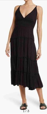 N-Gal Black Sleeveless Scoop Neck Maxi Dress Size Large Photo 0