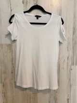 Banana Republic Women's XS White Cotton Short Sleeve T-Shirt Photo 0