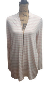 A New Day‎ Womens Striped Open Front Long Sleeve Cardigan Sweater M Photo 0