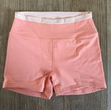 Stori Coral-Peach High-Rise Bike Shorts Photo 0