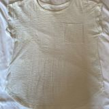 Merona Casual White T-Shirt with Pocket size M Photo 0