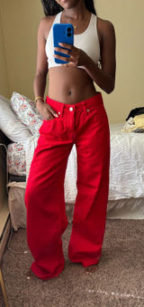 Red Edikted Jeans Photo 0