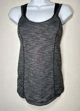 LULULEMON Size 4 Athletica Tank Top Heathered Gray Activewear‎ Gym Yoga Pilates Photo 0