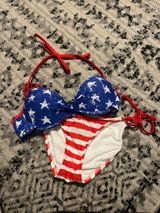 Xhilaration American Flag Bikini Set Photo 0