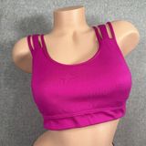 Victoria Sport Large Sports Bra Womens Pink Criss Cross Straps‎ Stretch Scoop Photo 0