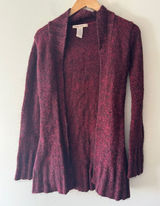 Free People Y2K Tag Burgundy Open Cardigan Sweater Mohair Wool Blend Photo 0