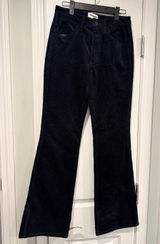 NWOT Wrangler Corduroy Flare Pants Size 6 Black High Rise Stretch Photo 0