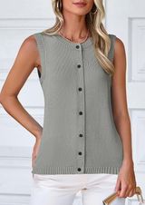 Oversized Grey sweater vest  Photo 0