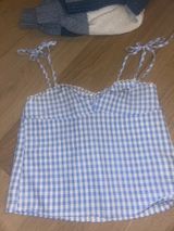 Blue Gingham Top Size XS Photo 0
