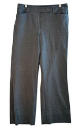 Talbots Heritage Gray Wool Blend Straight Leg Dress Pants Womens Sz 2 Old‎ Money Photo 0