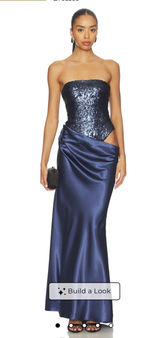 Revolve Maxi Dress Navy Photo 0