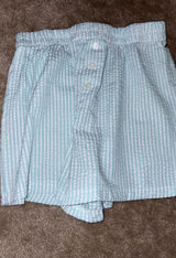 Blue and White stripped shorts Size M Photo 0