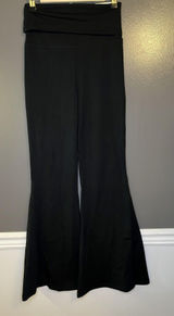 OFFLINE By Aerie Leggings Womens Medium Black Foldover Hi Rise Flare Yoga Pants Photo 0