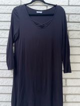 Maurice’s Black Crisscross V-Neck Long Sleeve Dress Photo 0