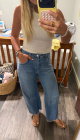 Just Black Denim Jeans barrel Blue Size 26 Photo 0