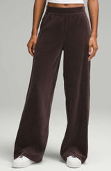 Lululemon Corduroy Wide Leg Scuba Pants Espresso Brown Size‎ 2 LW5FRES Photo 0