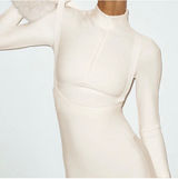 Alo Yoga Airlift Winter Warm Ski Time Long Sleeve Ivory XS Photo 0