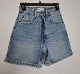 Zara Classic Blue Denim Shorts Photo 0