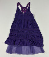 Free People Dress‎ Womens S Purple Halter Smocked Embroidered Short Sundress Photo 0