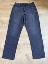 NWT Womens American Eagle curvy mom jean stretch black super high rise 12 31W Photo 0