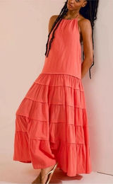 Free People Somewhere Sunny Drop Waist Maxi Dress Photo 0