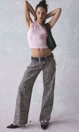 Urban Outfitters Leopard Jeans Photo 0