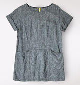 Free People Endless Shore Gray Short Sleeve Linen Sundress NWOT Size S Photo 0