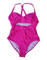 Barbie Pink Women's Swimsuit One Piece Size Medium Photo 0