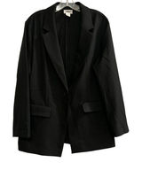Melrose and‎ Market Black Single Button Blazer Jacket Women's Size Medium Photo 0