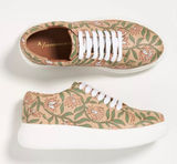 Anthropologie Llani Botanical Platform Sneakers Women's Shoes 40 9 Tropical Photo 0