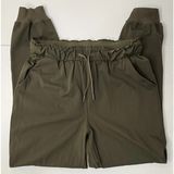 Lululemon Womens Size 8 Dark Olive Green Jogger Pants Athleisure High Rise Gym‎ Photo 0