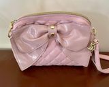 Betsey Johnson Pink Bow Crossbody Bag Photo 0