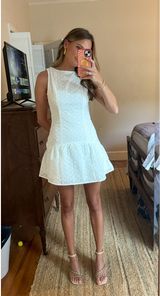 Peppermayo White Mini Dress Photo 0