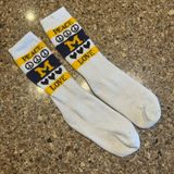 Peace Love UofM crew socks Photo 0